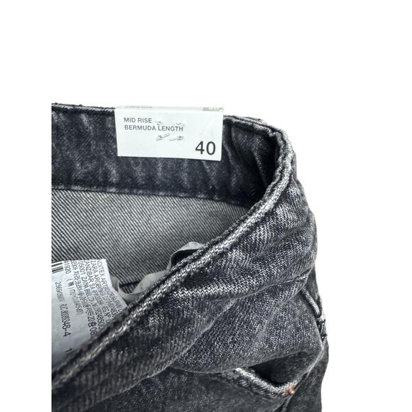 ZARA Black Denim Shorts - Picture 4 of 5